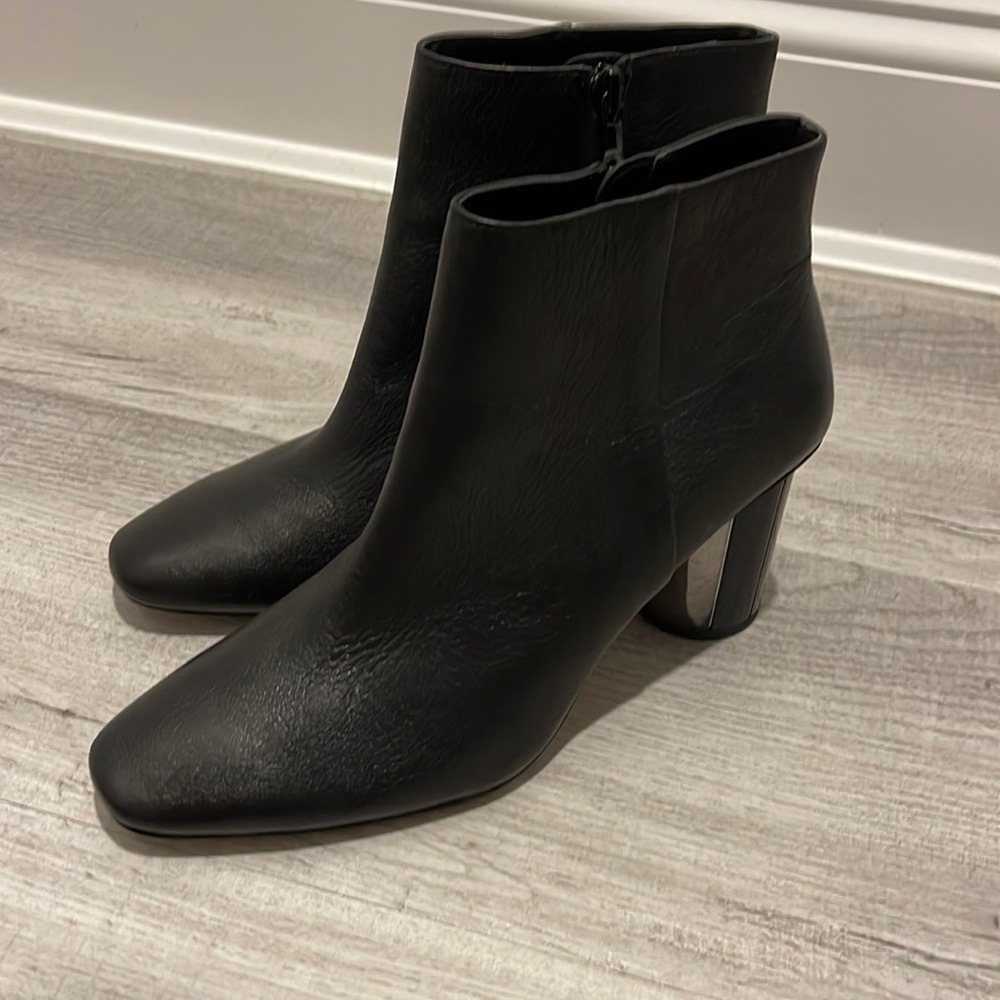 Zara Genuine Leather Booties